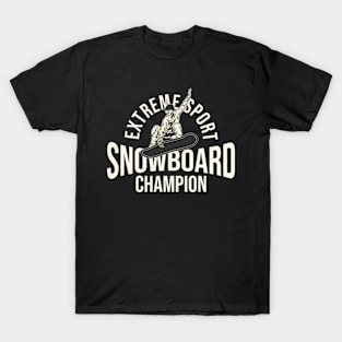 Snowboard Extreme Sport Champion T-Shirt